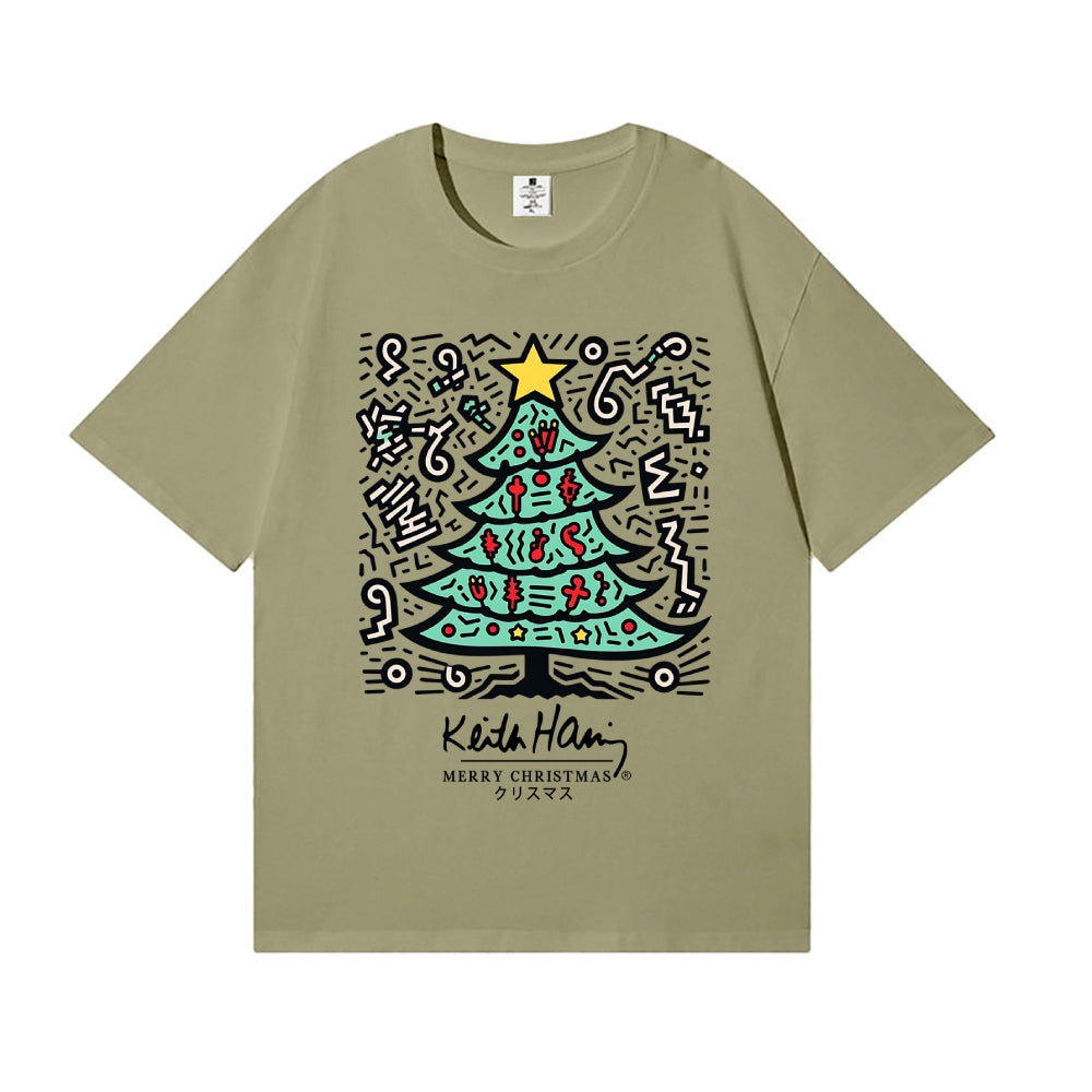 Christmas Keith Haring Japanese Style Classic Tee