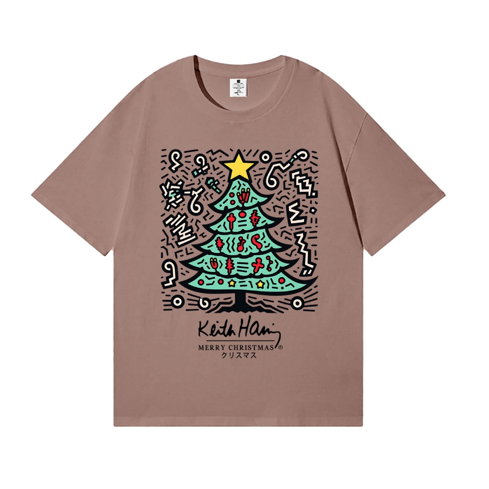 Christmas Keith Haring Japanese Style Classic Tee