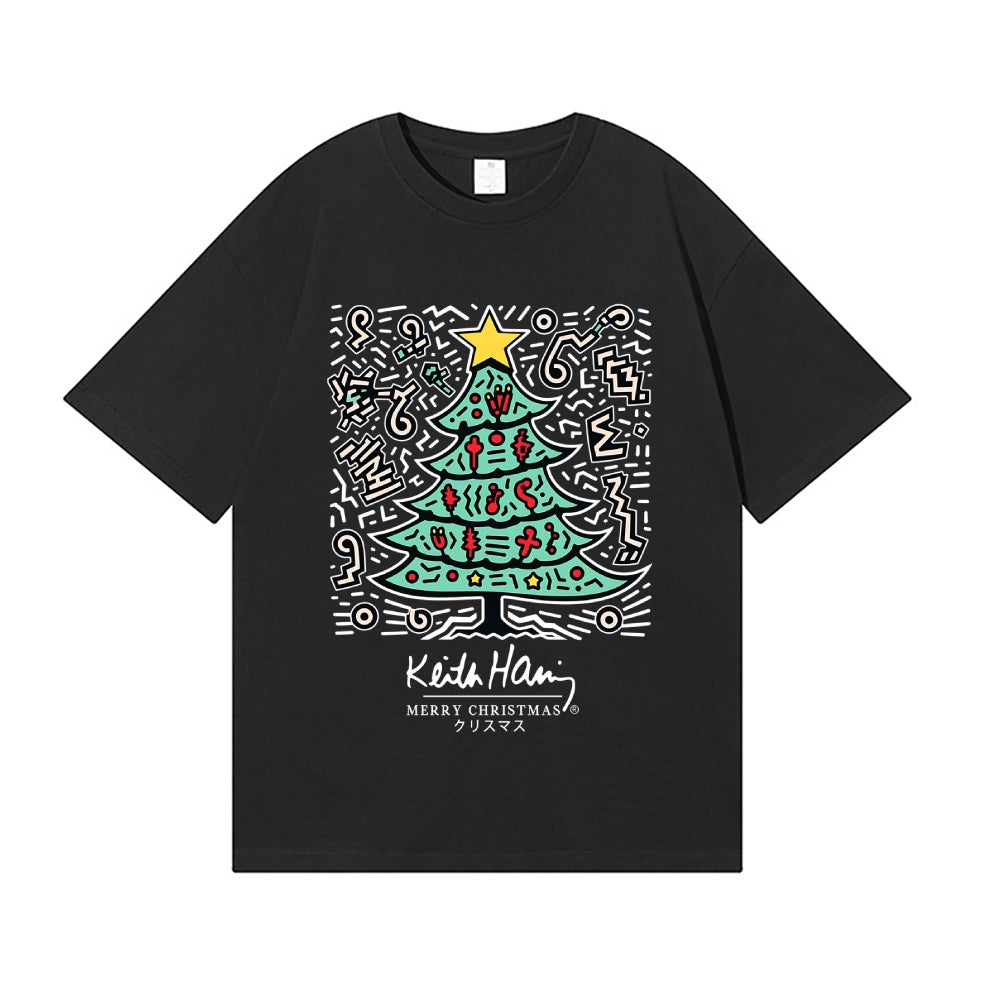 Christmas Keith Haring Japanese Style Classic Tee