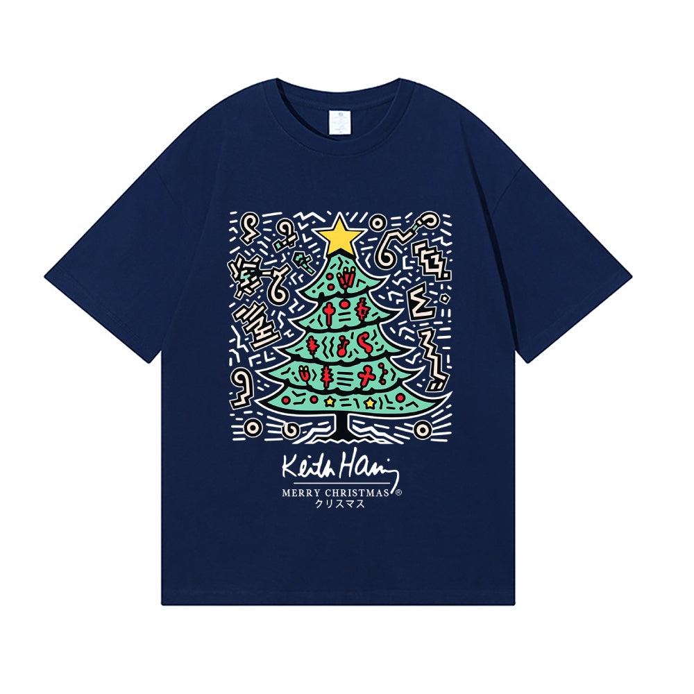 Christmas Keith Haring Japanese Style Classic Tee