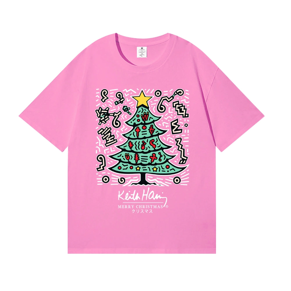 Christmas Keith Haring Japanese Style Classic Tee