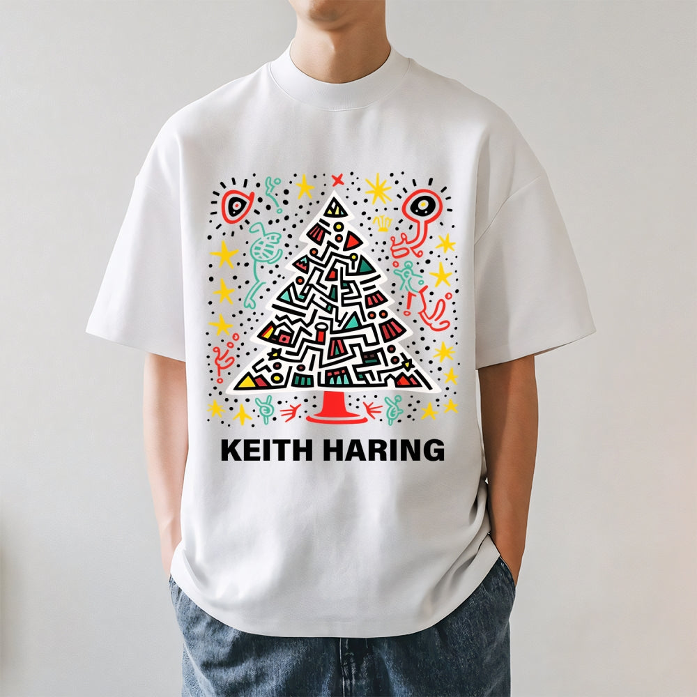 Christmas Keith Haring Japanese Style Classic Tee