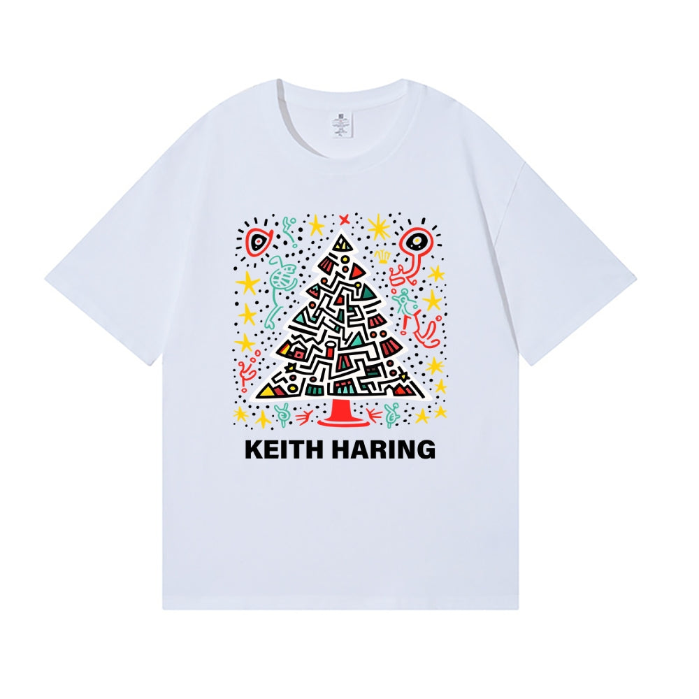 Christmas Keith Haring Japanese Style Classic Tee