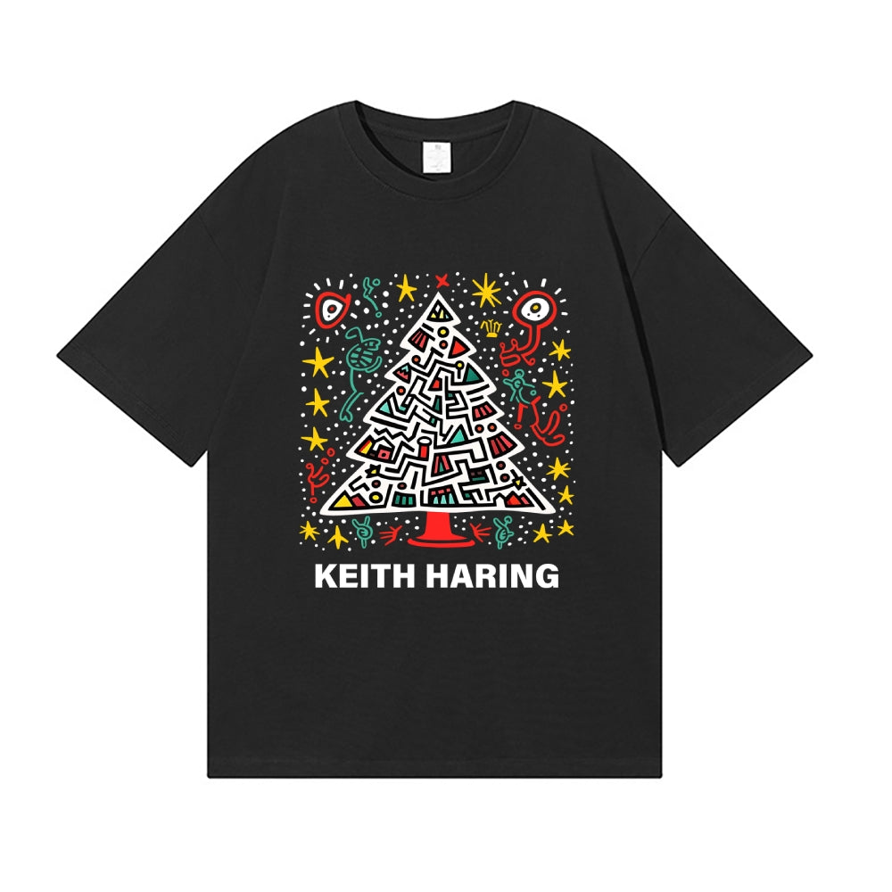 Christmas Keith Haring Japanese Style Classic Tee