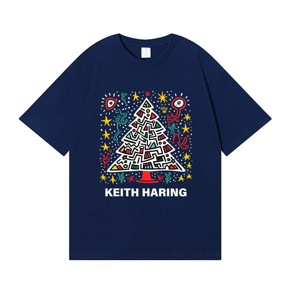Christmas Keith Haring Japanese Style Classic Tee