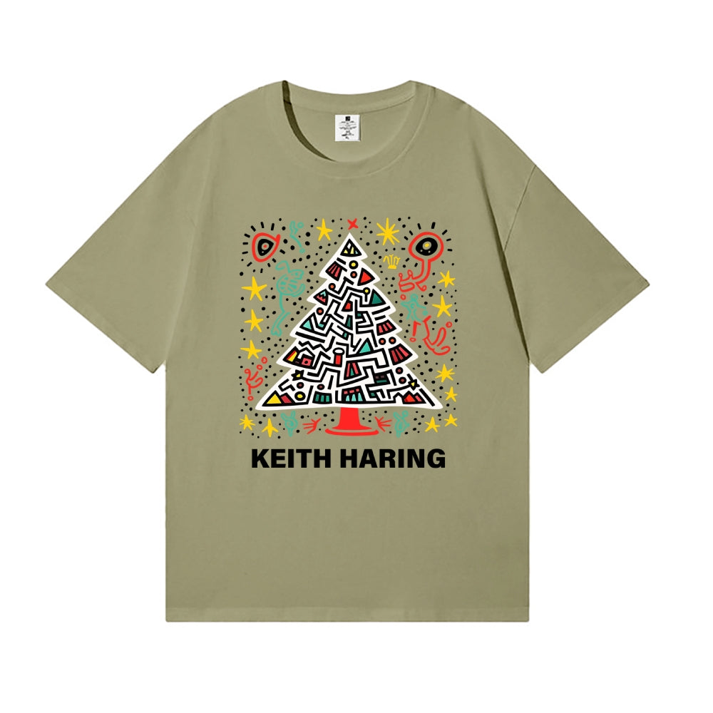 Christmas Keith Haring Japanese Style Classic Tee