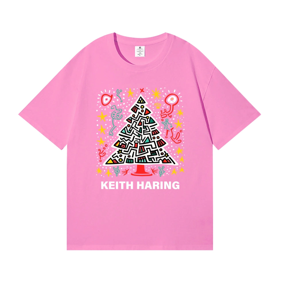 Christmas Keith Haring Japanese Style Classic Tee