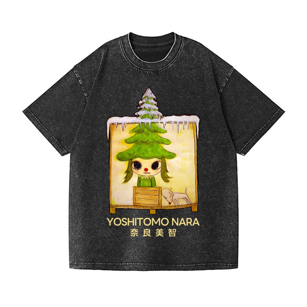 Christmas Yoshitomo Nara Vintage Wash Japanese Design T-Shirt