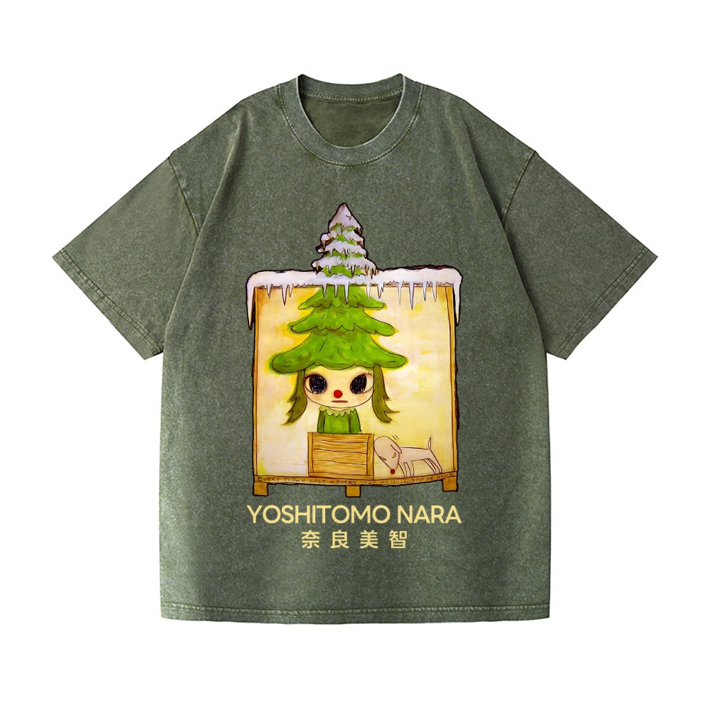 Christmas Yoshitomo Nara Vintage Wash Japanese Design T-Shirt