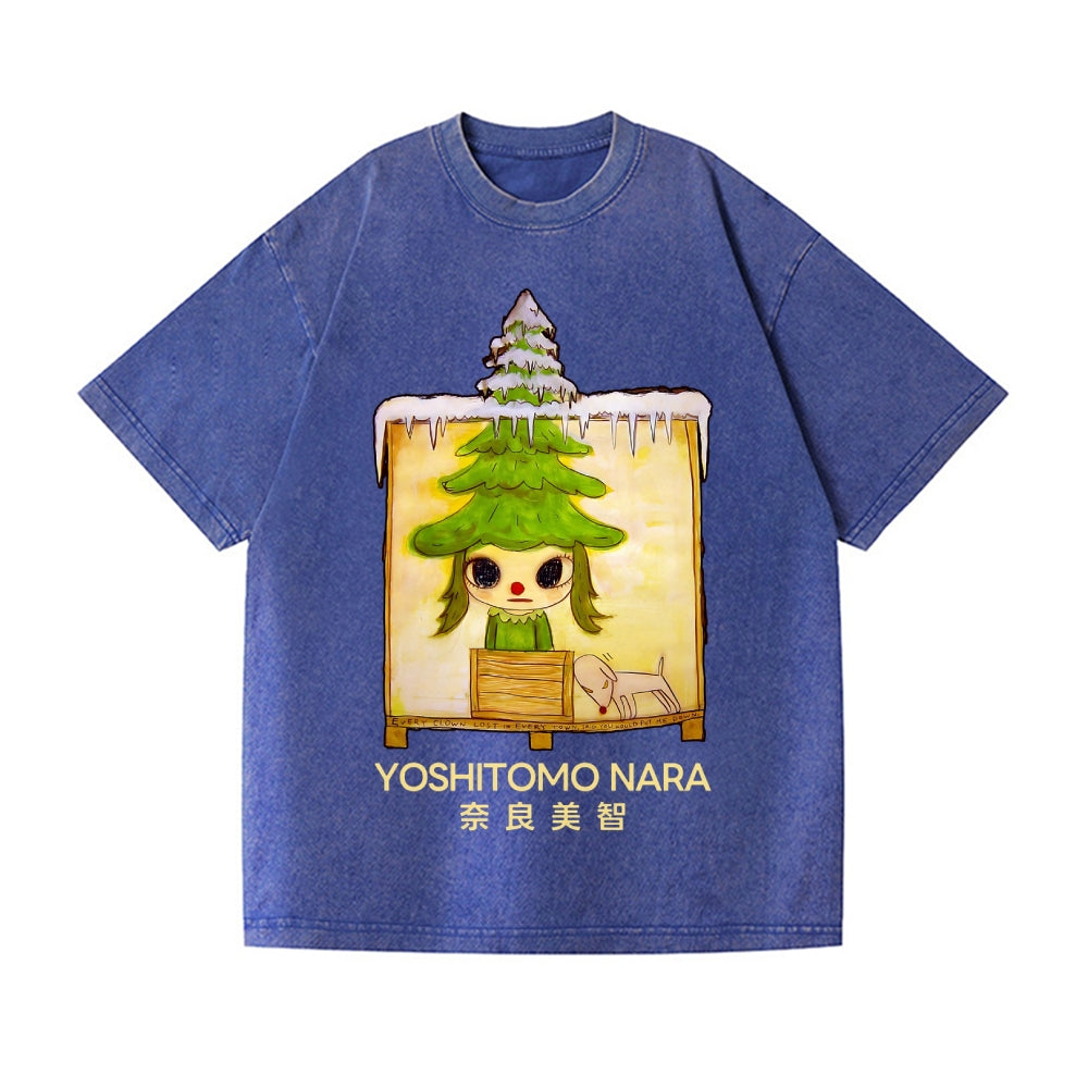 Christmas Yoshitomo Nara Vintage Wash Japanese Design T-Shirt