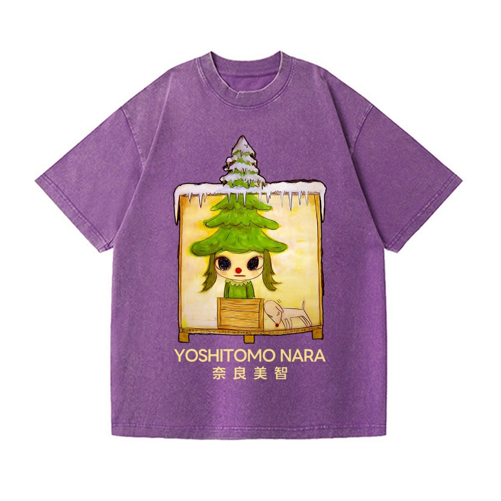 Christmas Yoshitomo Nara Vintage Wash Japanese Design T-Shirt