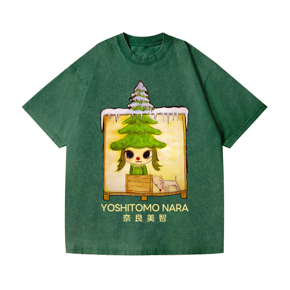 Christmas Yoshitomo Nara Vintage Wash Japanese Design T-Shirt