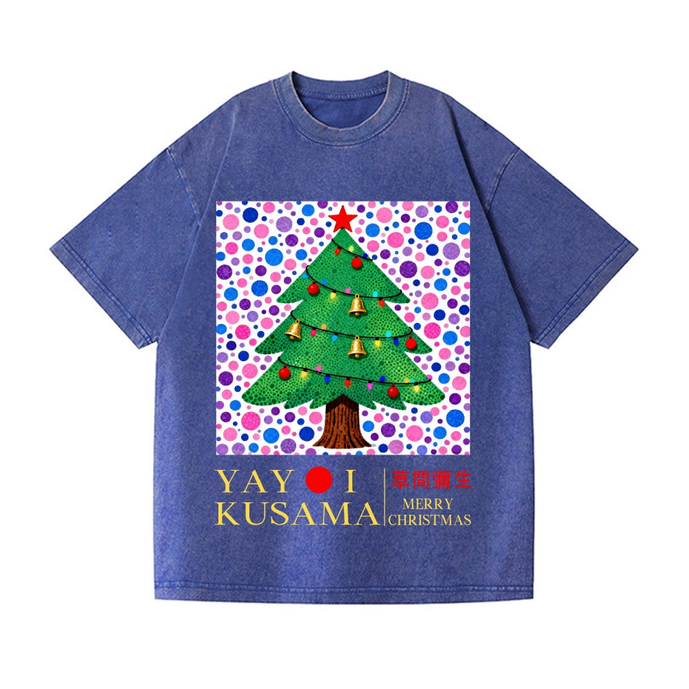 Christmas Yayoi Kusama Vintage Wash Japanese Design T-Shirt