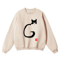 Cat Vintage Cotton Blend Sweatshirt