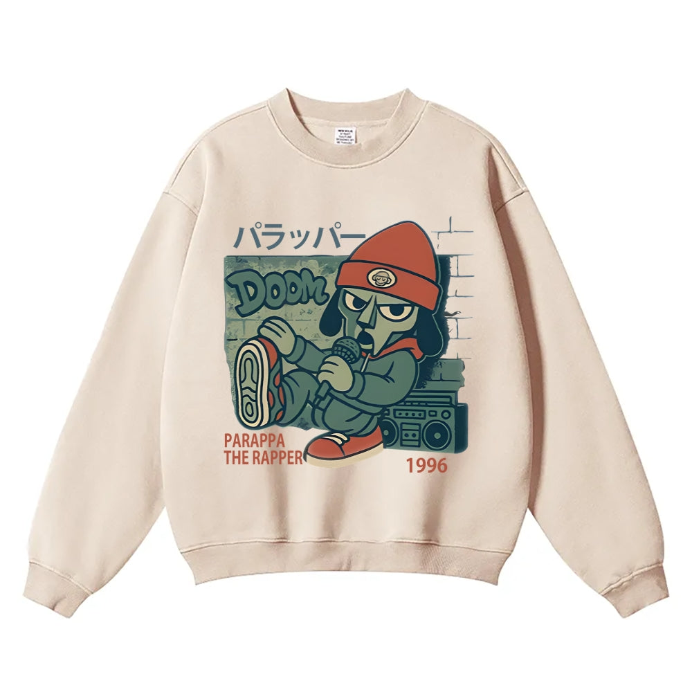 Parappa the Rapper Vintage Cotton Blend Sweatshirt
