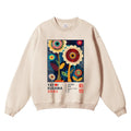 Yayoi Kusama Flower Vintage Cotton Blend Sweatshirt