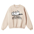 Cat Vintage Cotton Blend Sweatshirt