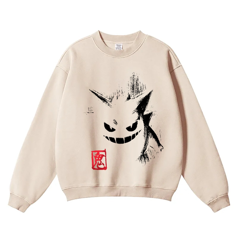 Gengar Vintage Cotton Blend Sweatshirt