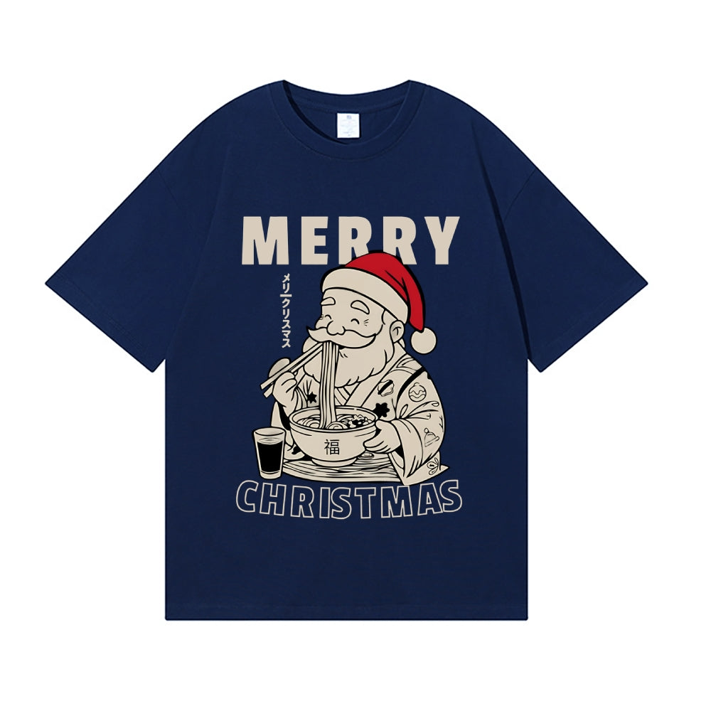 Christmas Santa Ramen Japanese Style Classic Tee