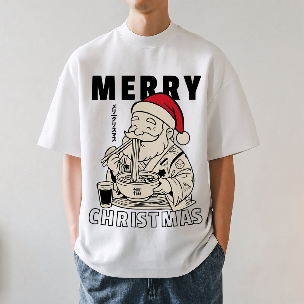 Christmas Santa Ramen Japanese Style Classic Tee