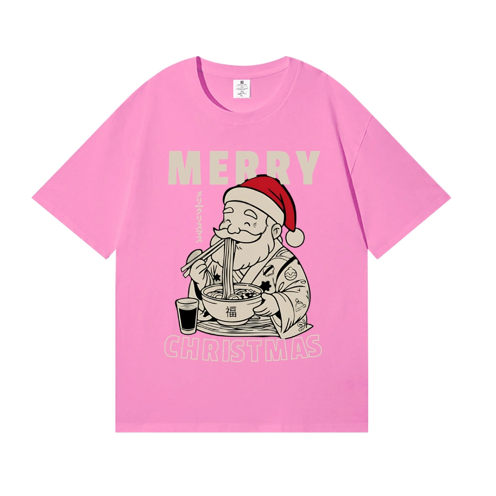 Christmas Santa Ramen Japanese Style Classic Tee