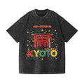 Christmas in Kyoto Vintage Wash Japanese Design T-Shirt