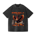Thanksgiving Turkey Gobbler Kaiju Vintage Wash Japanese Design T-Shirt