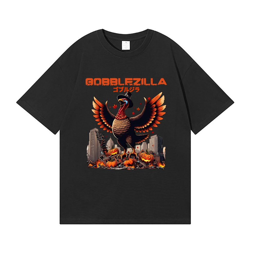 Thanksgiving Turkey Gobbler Kaiju Japanese Style Classic Tee