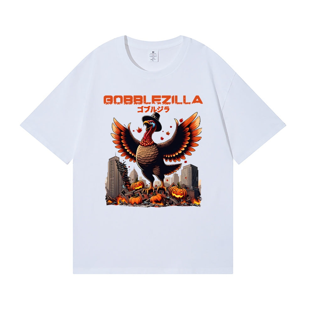 Thanksgiving Turkey Gobbler Kaiju Japanese Style Classic Tee