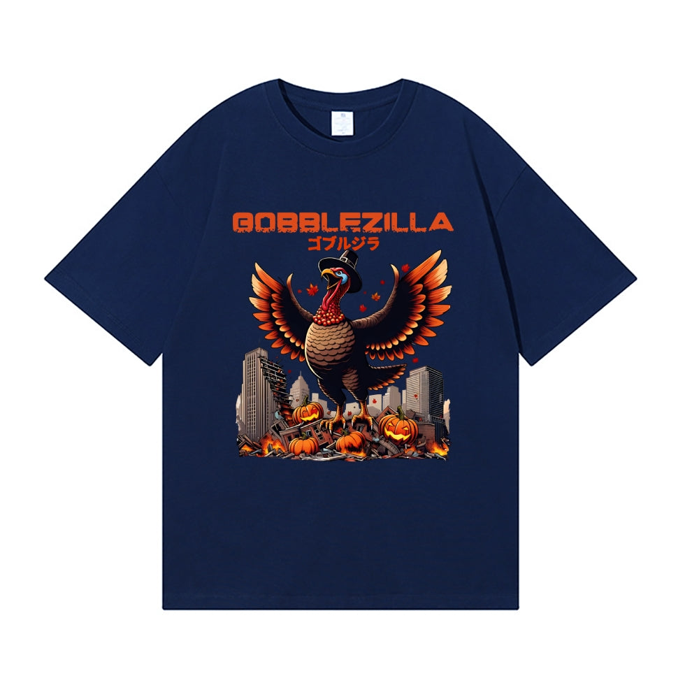 Thanksgiving Turkey Gobbler Kaiju Japanese Style Classic Tee