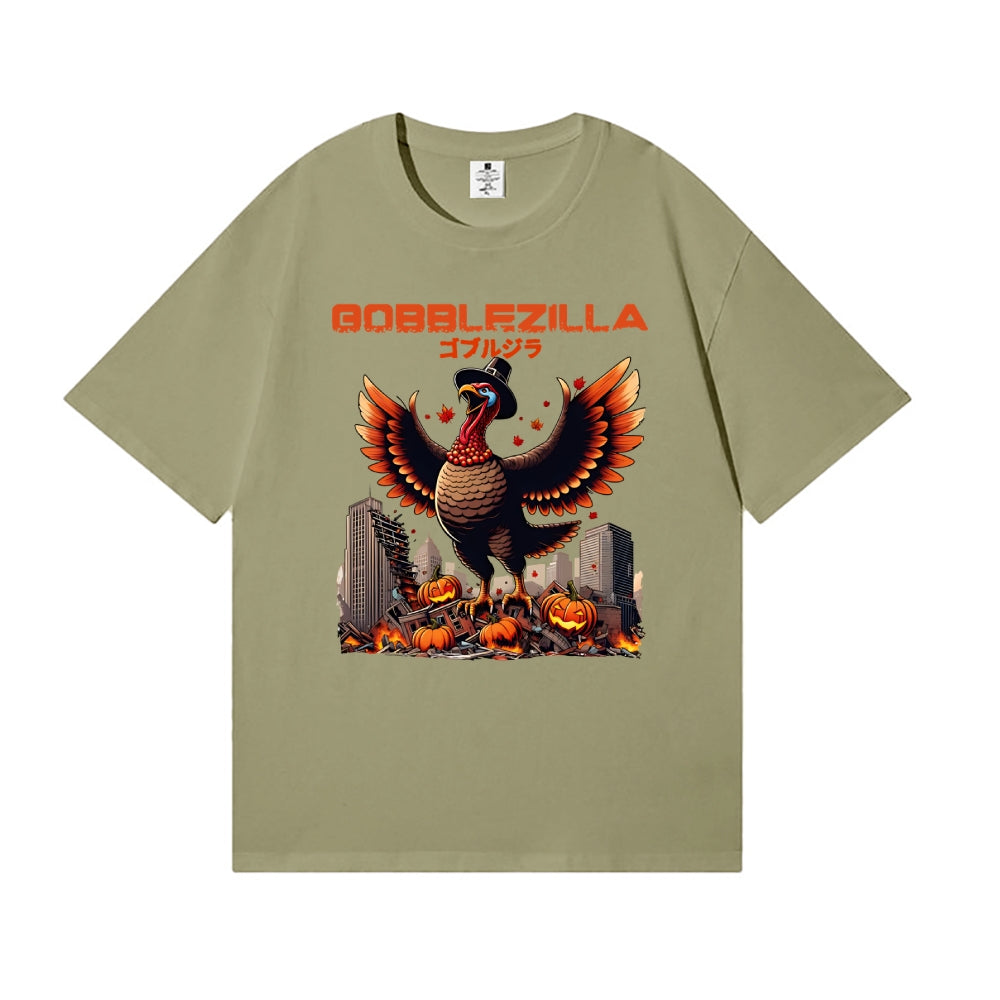 Thanksgiving Turkey Gobbler Kaiju Japanese Style Classic Tee