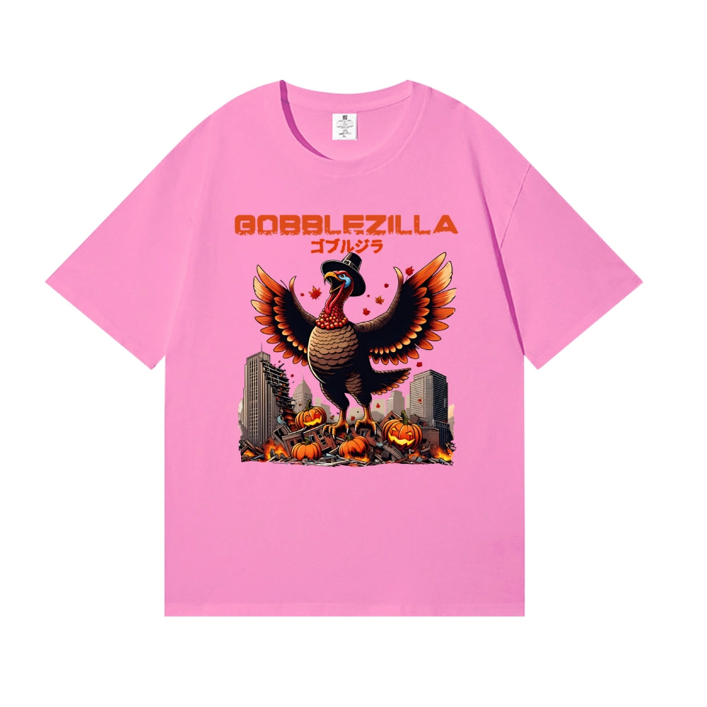 Thanksgiving Turkey Gobbler Kaiju Japanese Style Classic Tee