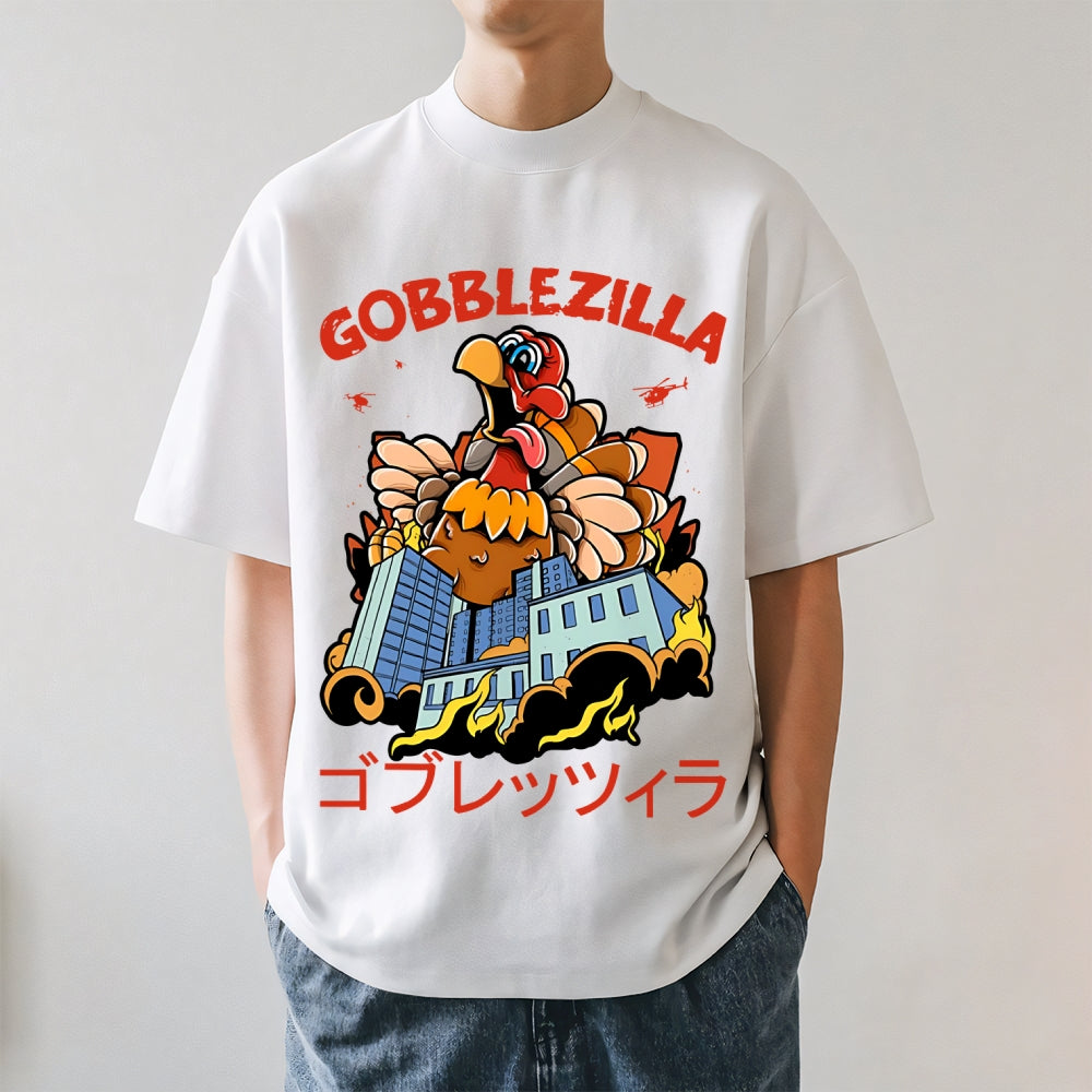 Thanksgiving Turkey Gobbler Kaiju Japanese Style Classic Tee
