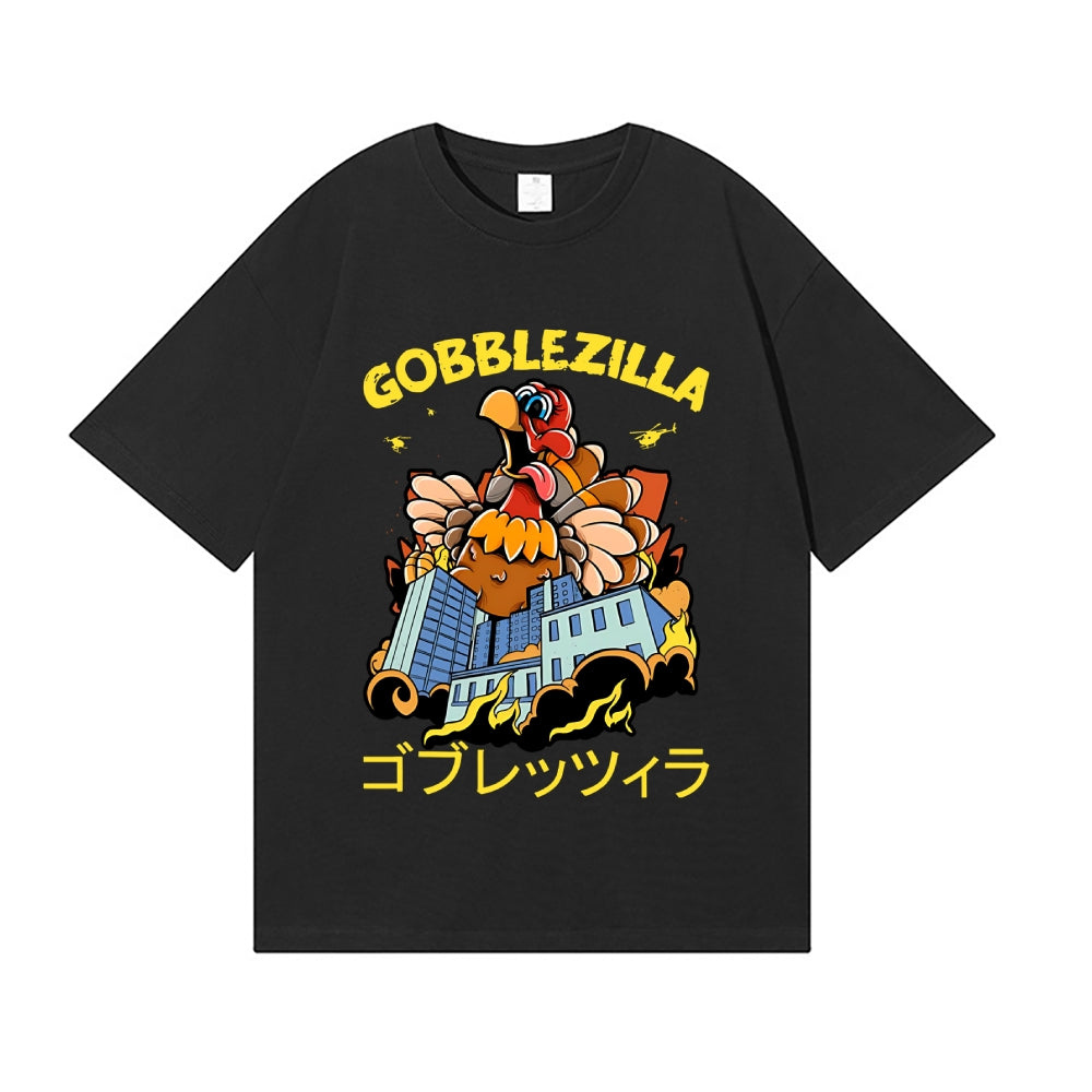Thanksgiving Turkey Gobbler Kaiju Japanese Style Classic Tee