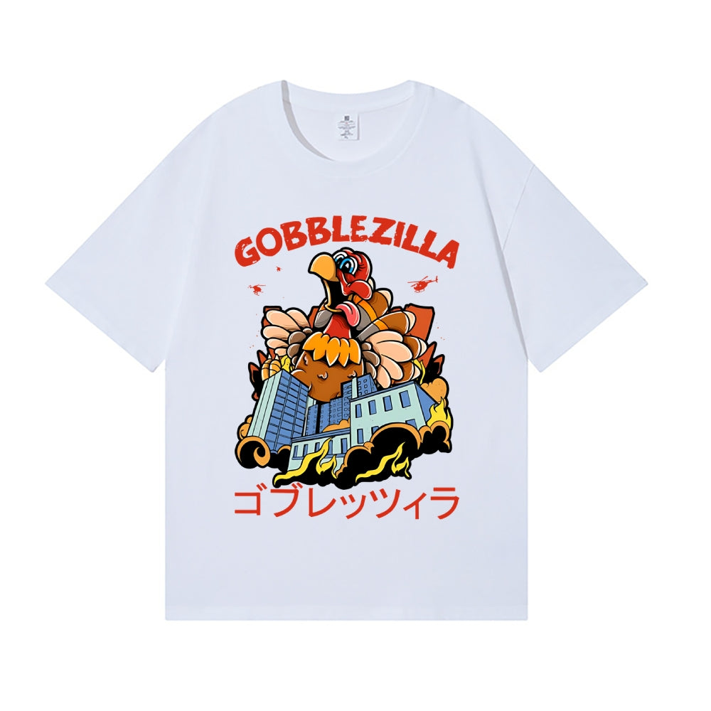 Thanksgiving Turkey Gobbler Kaiju Japanese Style Classic Tee