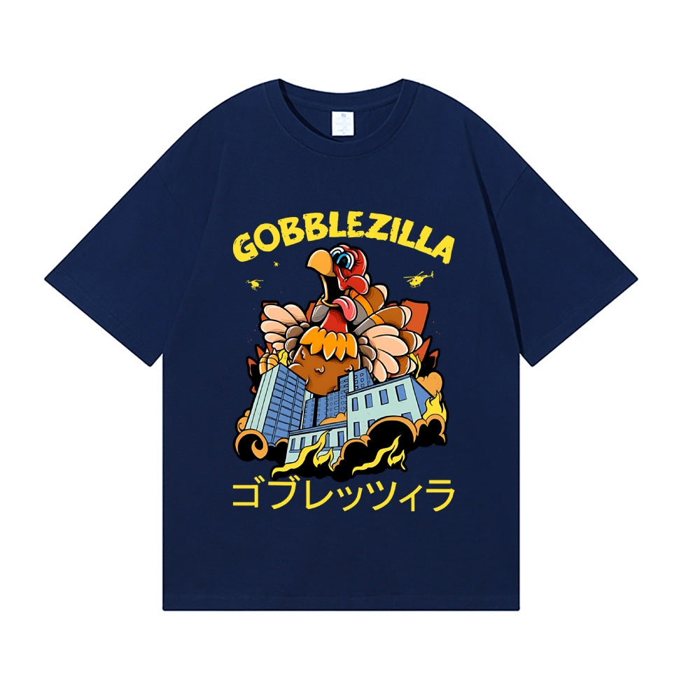 Thanksgiving Turkey Gobbler Kaiju Japanese Style Classic Tee