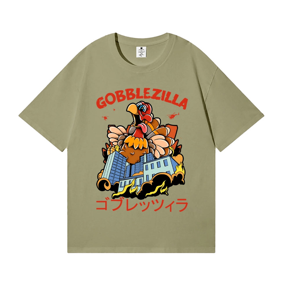 Thanksgiving Turkey Gobbler Kaiju Japanese Style Classic Tee