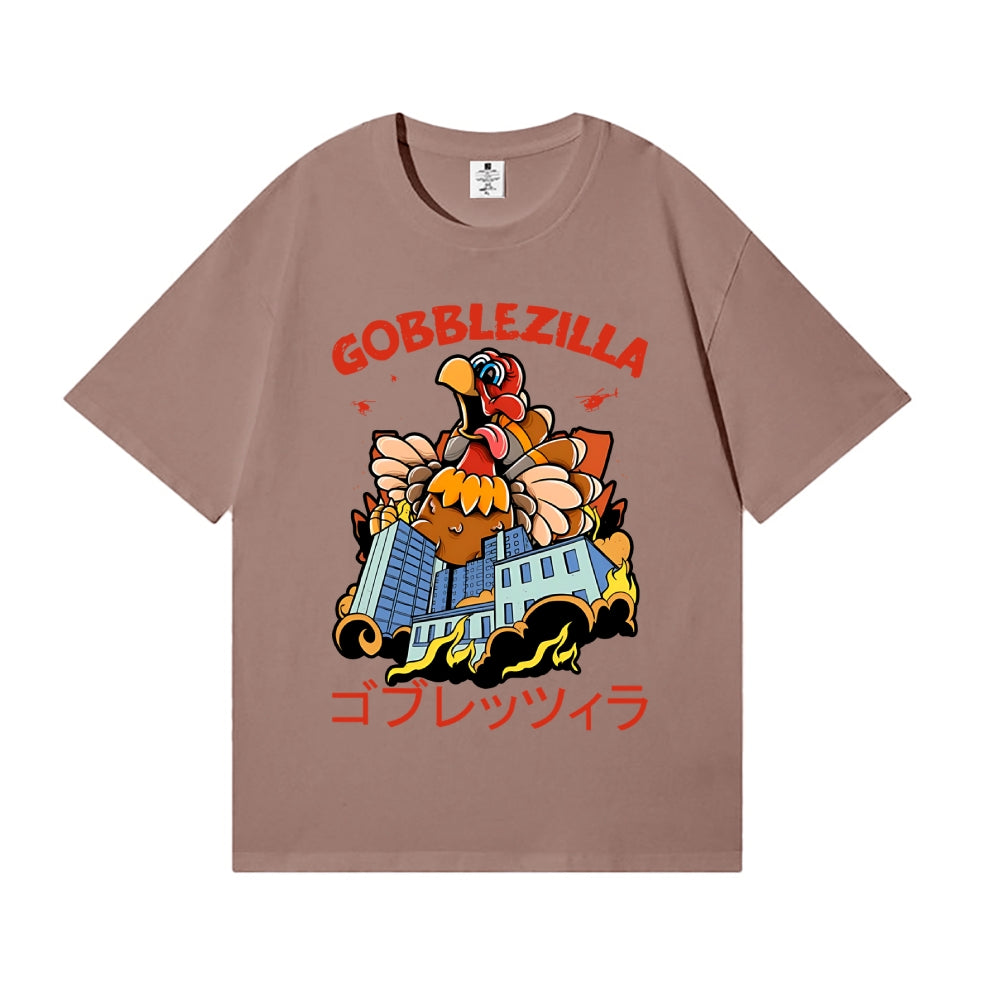 Thanksgiving Turkey Gobbler Kaiju Japanese Style Classic Tee