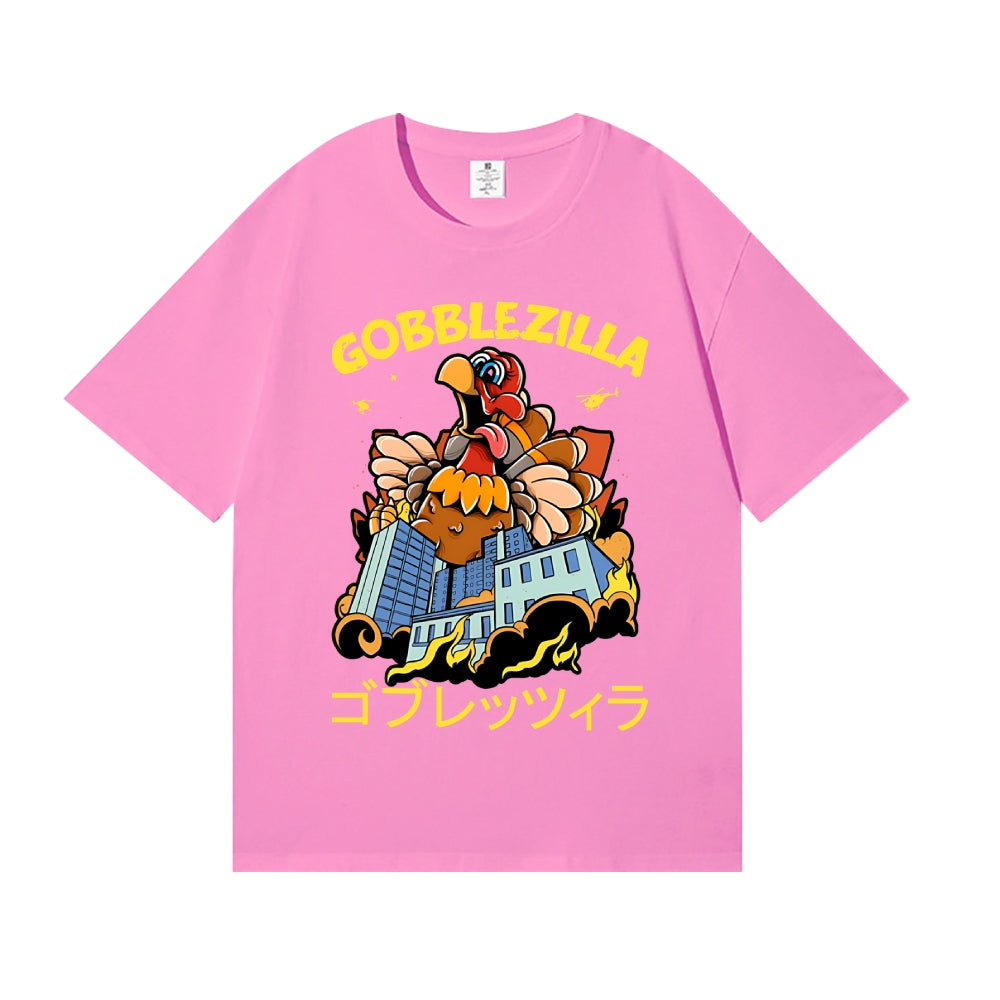 Thanksgiving Turkey Gobbler Kaiju Japanese Style Classic Tee