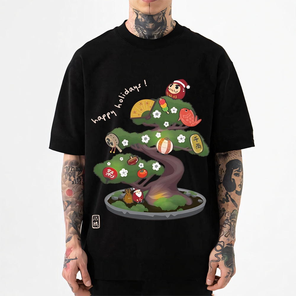 Christmas Bonsai Japanese Style Classic Tee