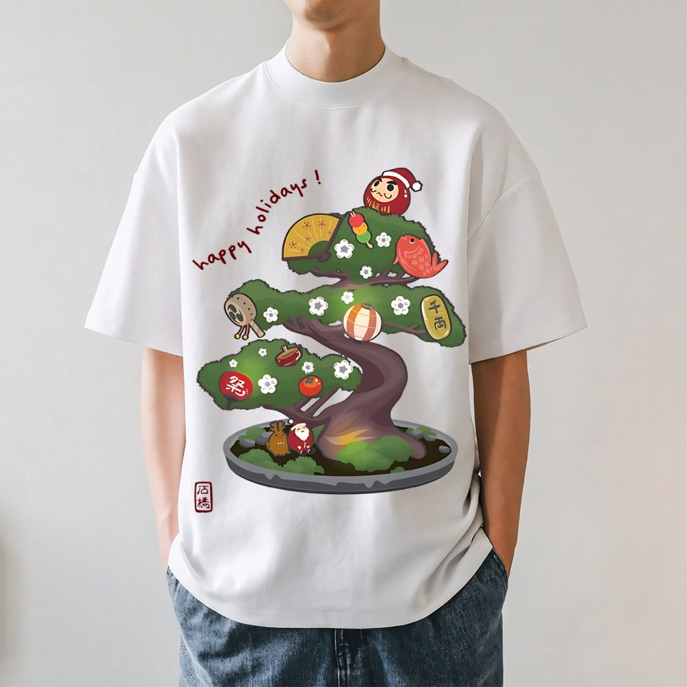 Christmas Bonsai Japanese Style Classic Tee