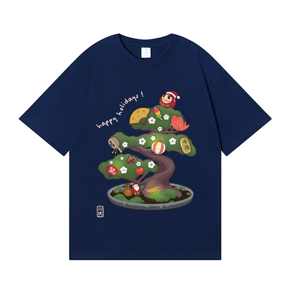 Christmas Bonsai Japanese Style Classic Tee