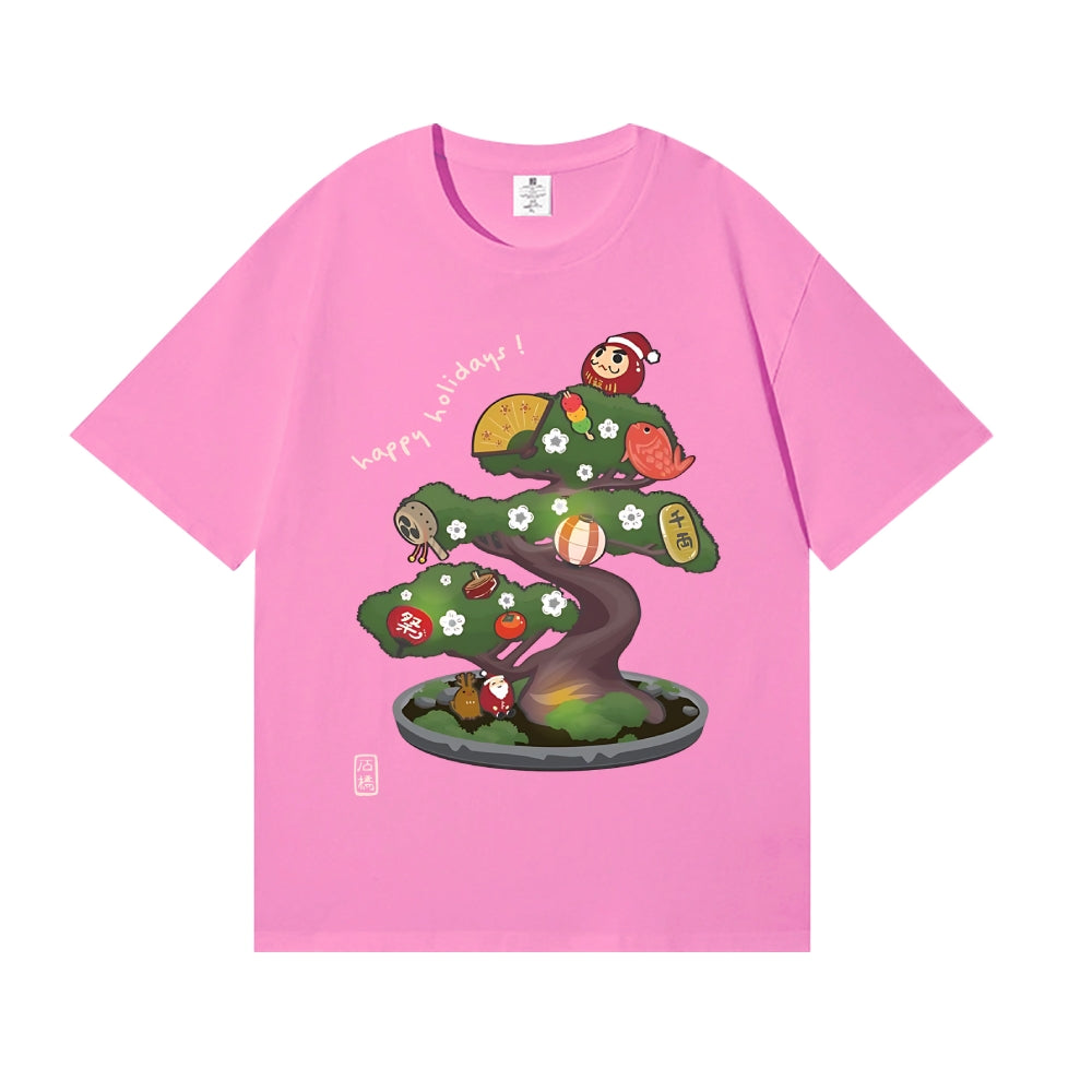 Christmas Bonsai Japanese Style Classic Tee