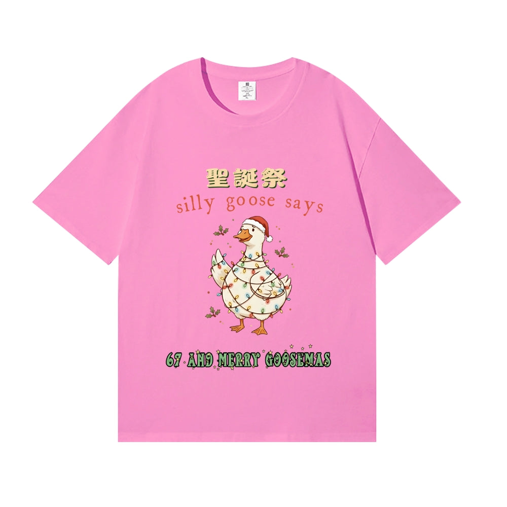 Just a Jolly Goose Christmas Japanese Style Classic Tee