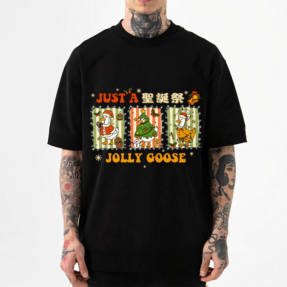 Just a Jolly Goose Christmas Japanese Style Classic Tee