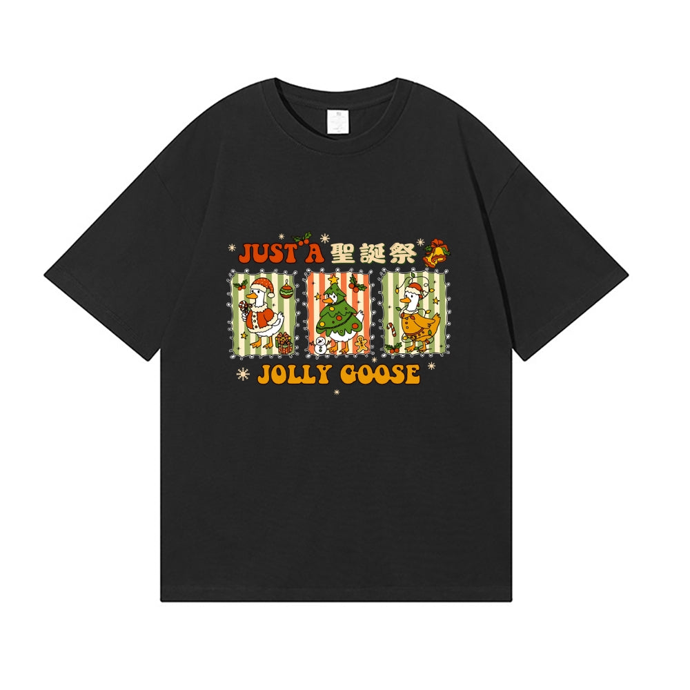 Just a Jolly Goose Christmas Japanese Style Classic Tee