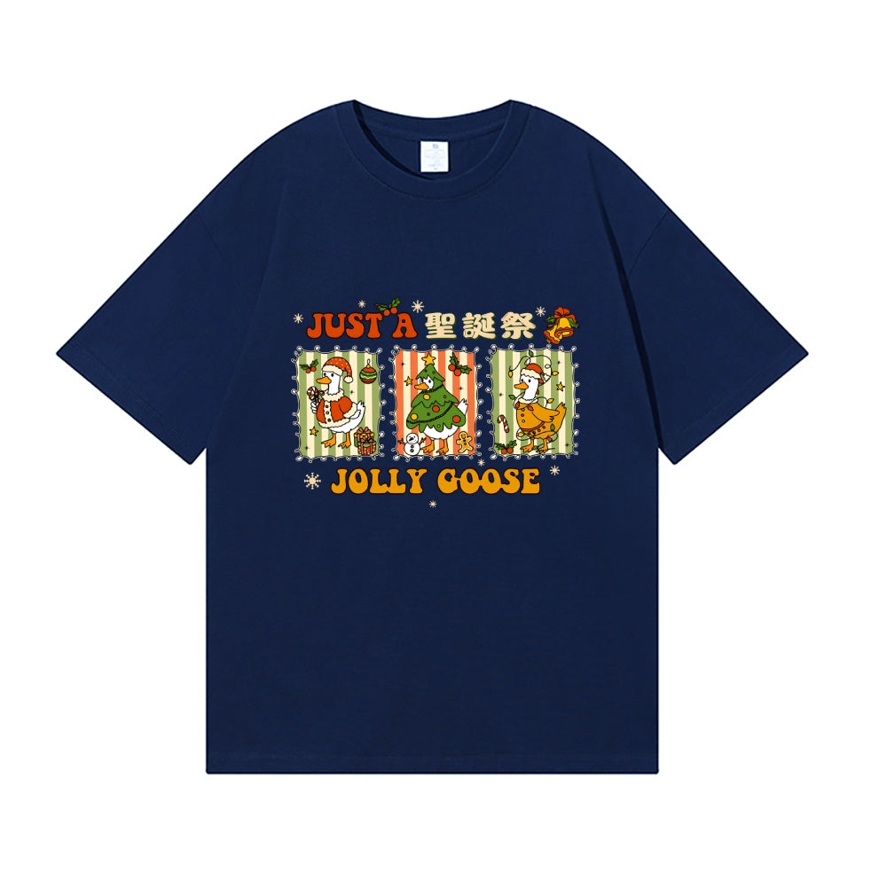 Just a Jolly Goose Christmas Japanese Style Classic Tee