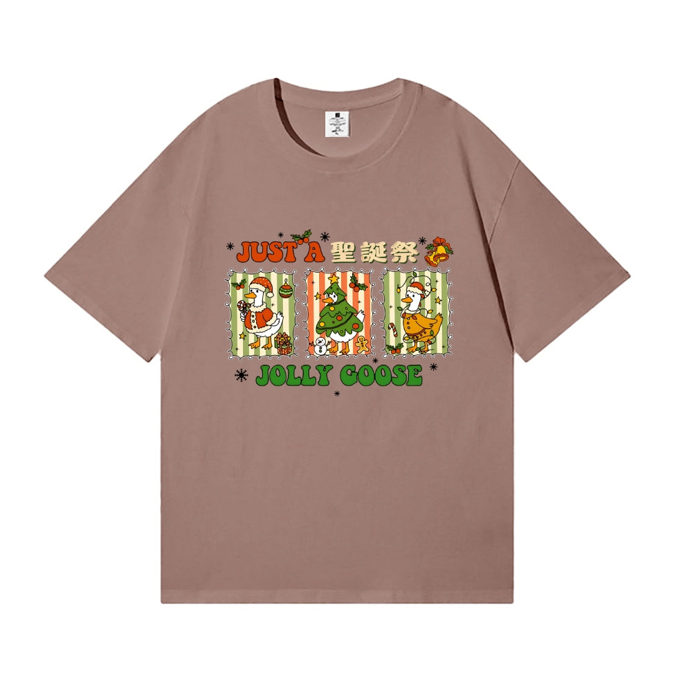 Just a Jolly Goose Christmas Japanese Style Classic Tee