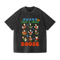 Just a Jolly Goose Christmas Vintage Wash Japanese Design T-Shirt