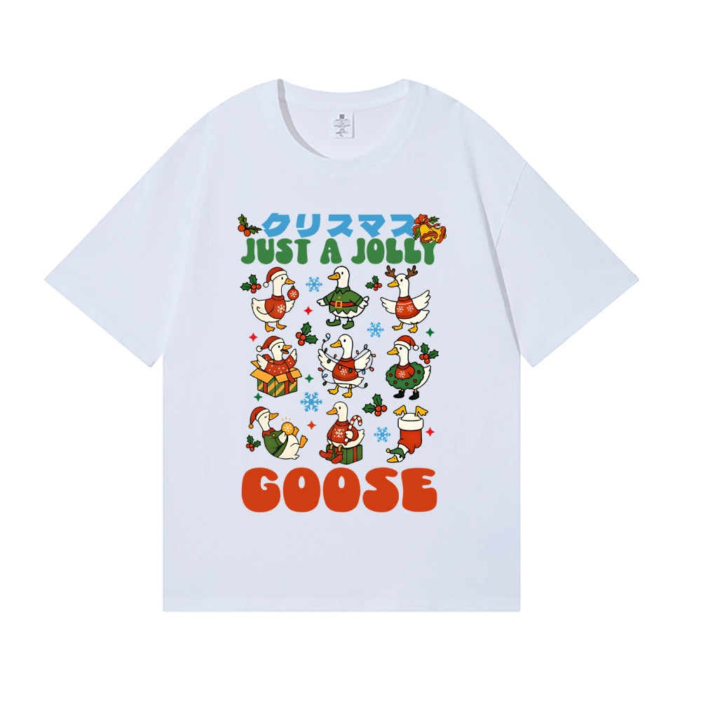 Just a Jolly Goose Christmas Japanese Style Classic Tee